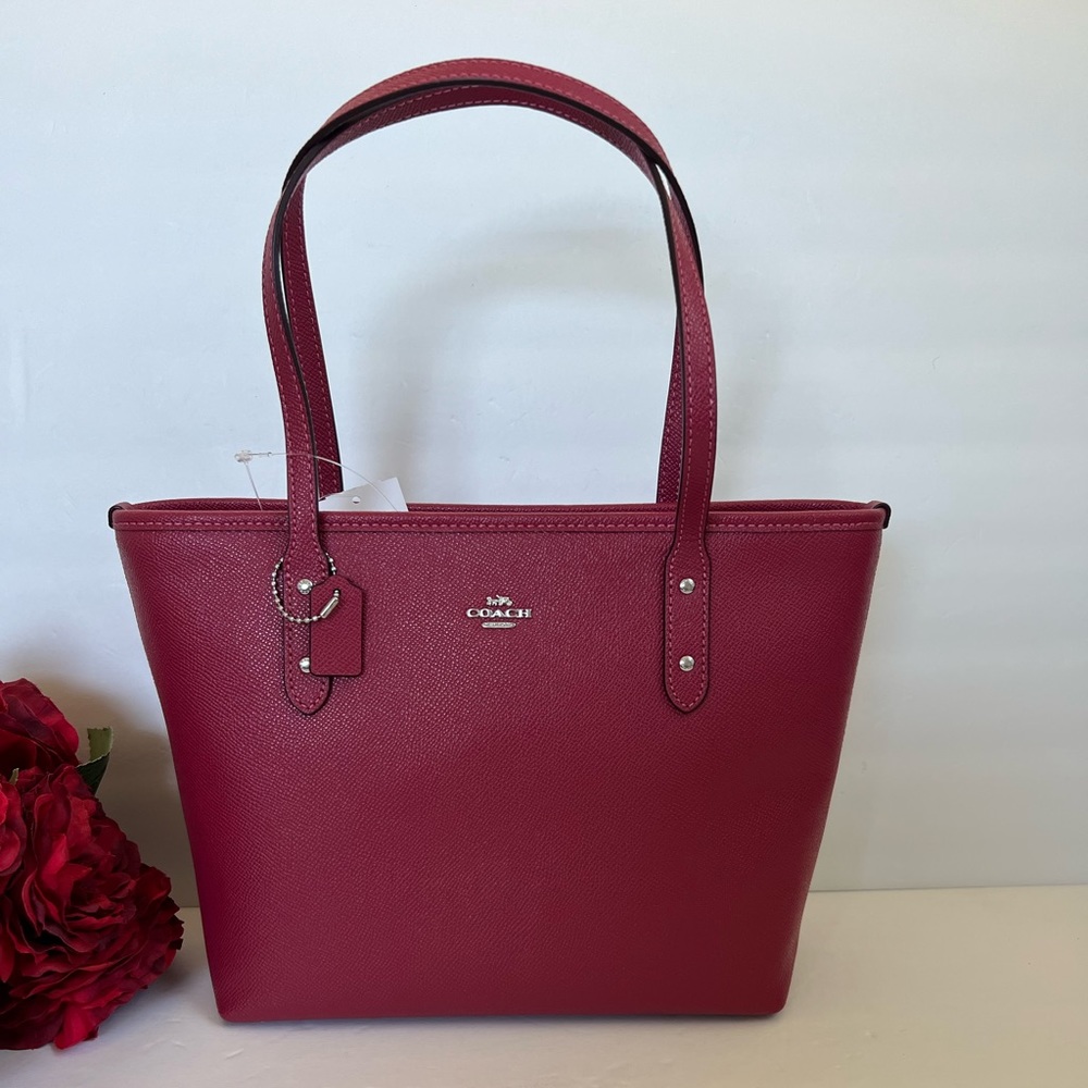 NWT COACH MINI CITY ZIP TOTE HANDBAG PURSE - Picture 1 of 9